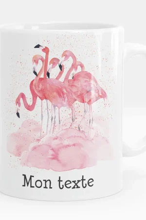 Bon Plan Mug - Tasse personnalisée - Flamants roses